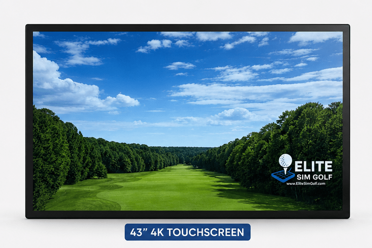 43" ULTRA 4K Touch Screen Monitor by Elite Sim Golf - Elite Sim Golf