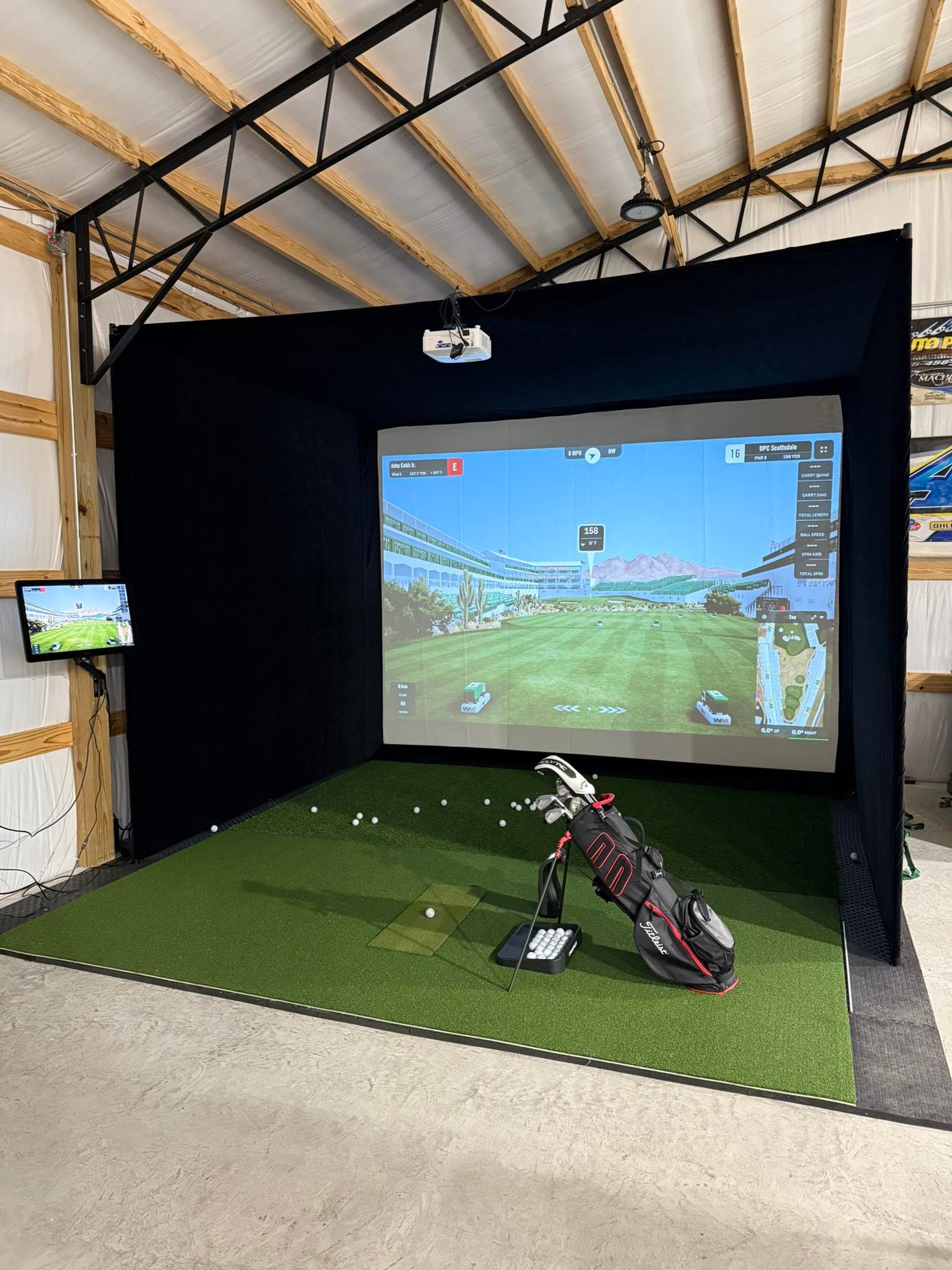 Albatross 13 Simulator Enclosure - Extended Depth-Elite Sim Golf