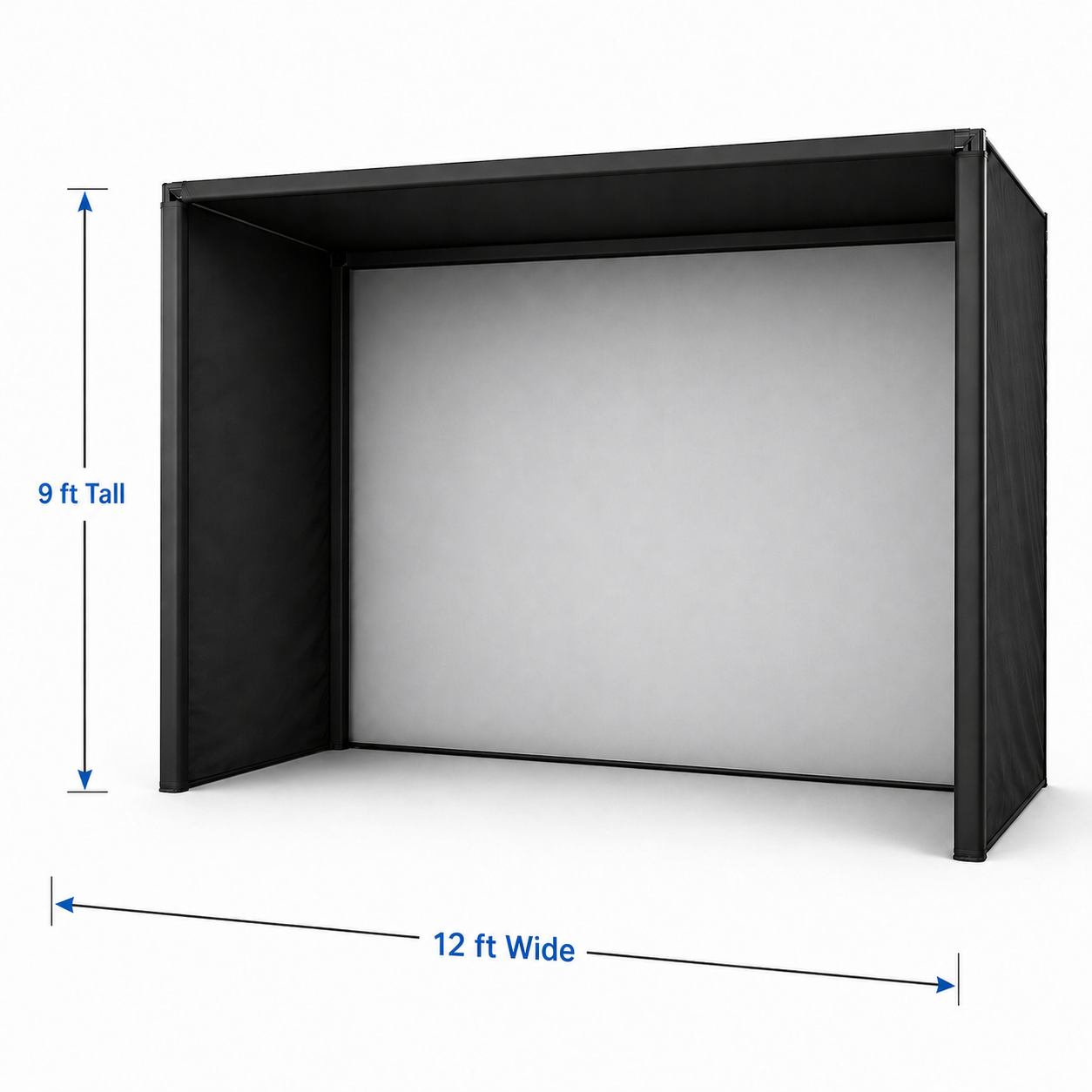 Elite Sim Golf PRO Series 12x9 Golf Simulator Enclosure