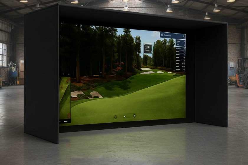 Commercial Grade 16ft x 9ft Elite Sim Golf Pro Series Golf Simulator Enclosure