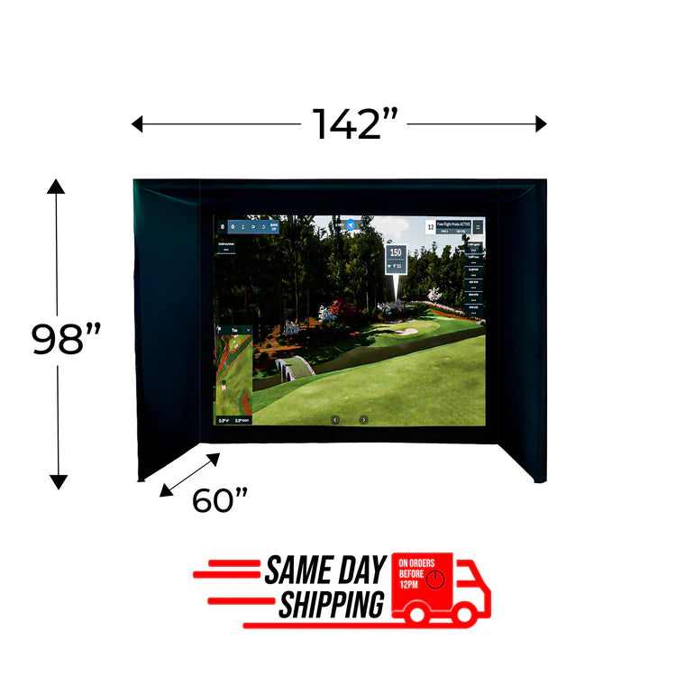 VTrack Overhead Launch Monitor Premium 4K Bundle with 12ft Enclosure