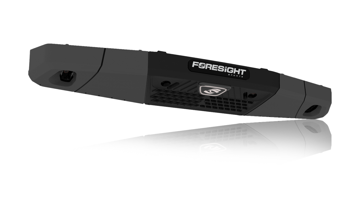 Black gun sight with 'Foresight' branding on a white background