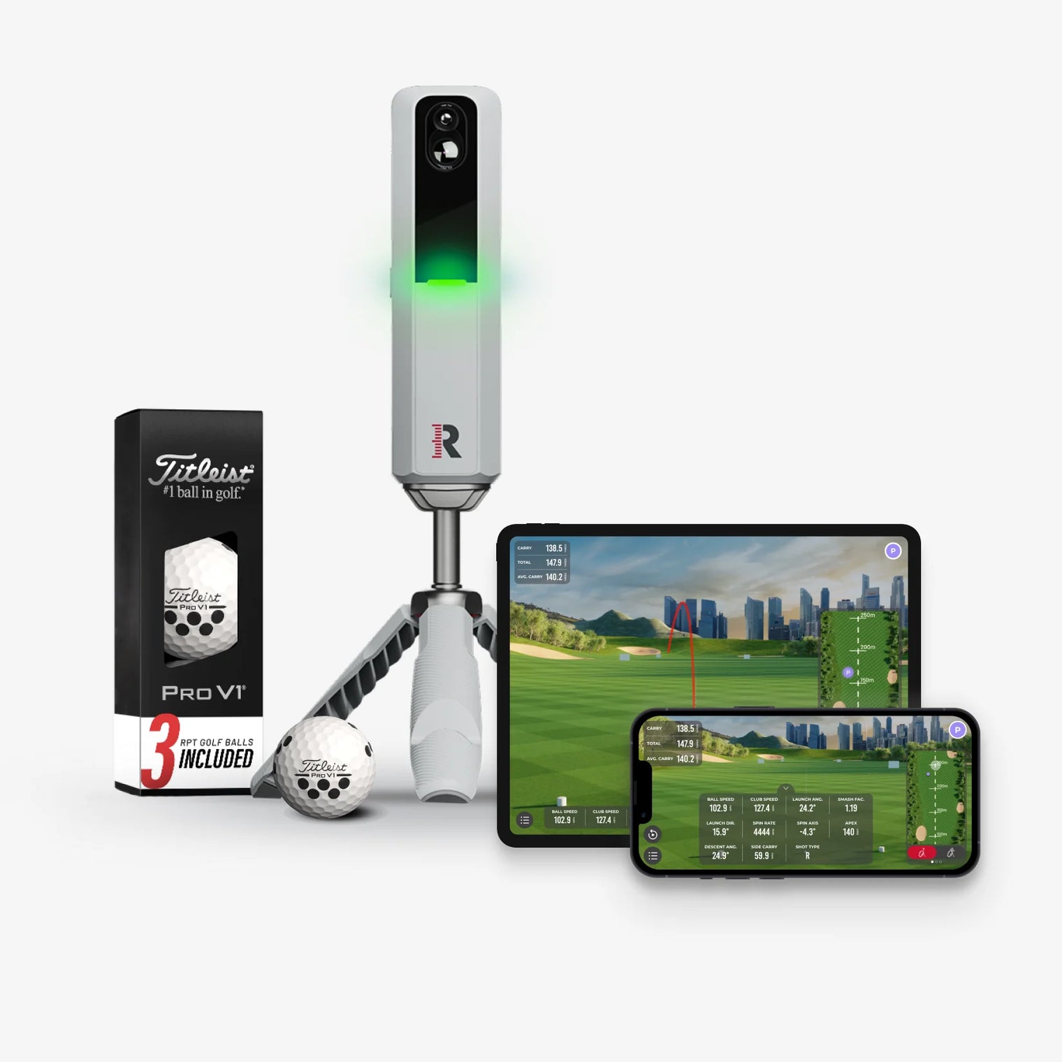 Rapsodo MLM2PRO™ w/ Titleist PRO V1 Balls w/ RPT-Elite Sim Golf