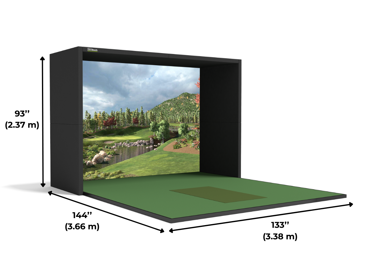 SimBooth 1 golf simulator enclosure