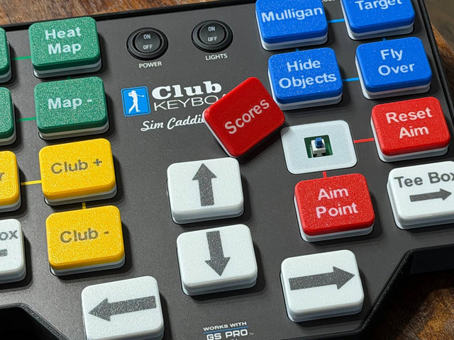 Club Keyboard Flex 2 Wireless GSPro Control Box - 20 Button - Elite Sim Golf