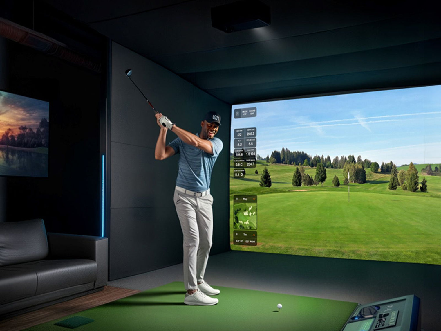 Optoma GT2400HDR 4200-Lumens 1080p Short Throw Golf Simulator Projector