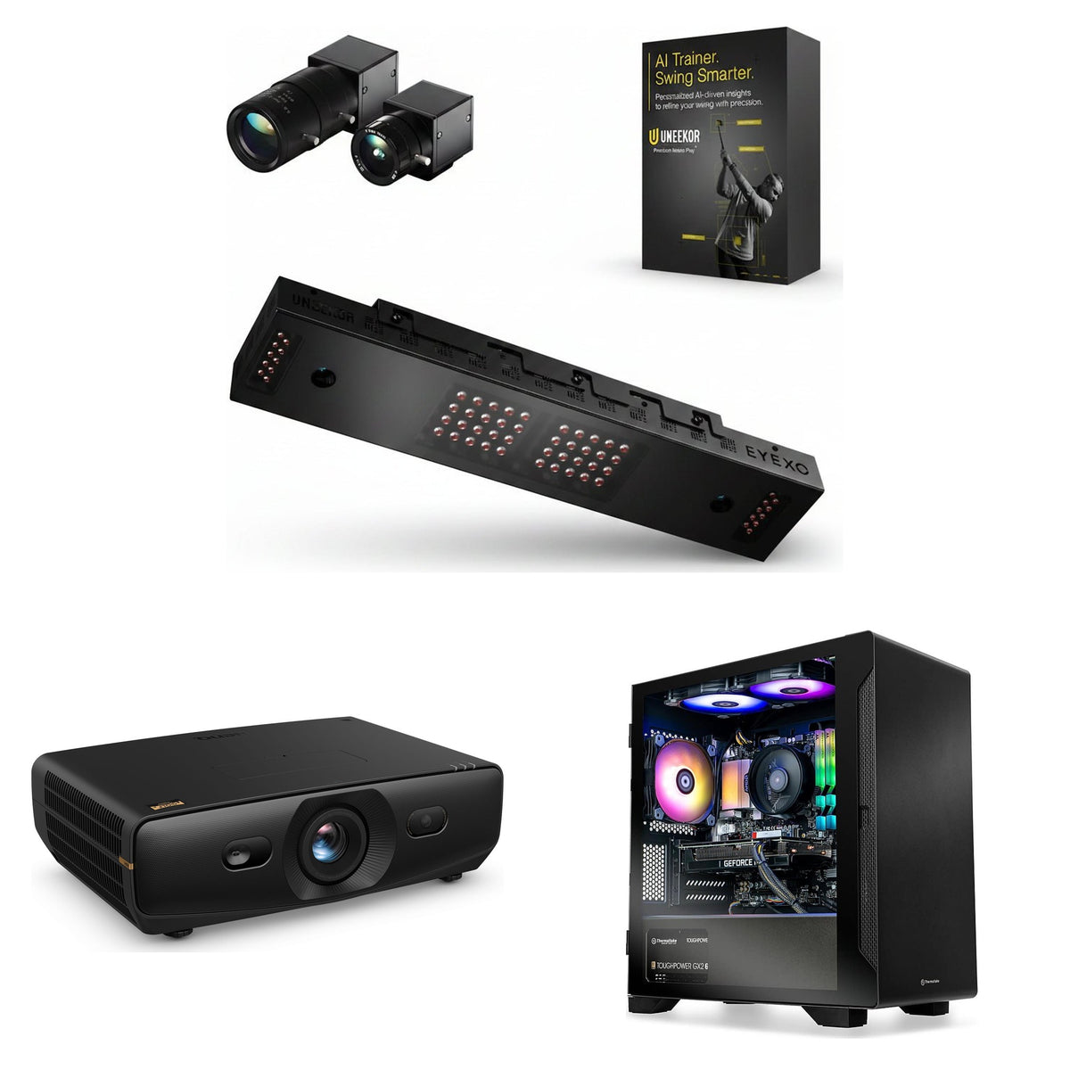 Uneekor EYE XO AI Studio Bundle + BenQ AK900ST 4K Projector + Gaming PC Package