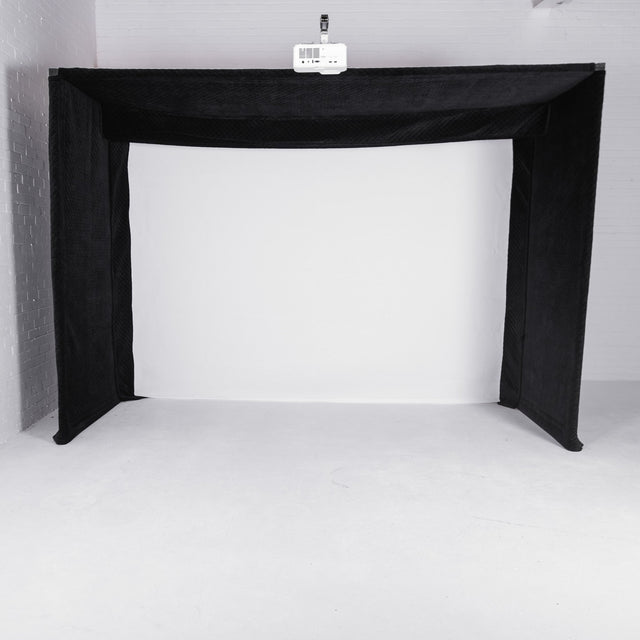 GolfBays Lux Golf Simulator Hitting Enclosure - Elite Sim Golf
