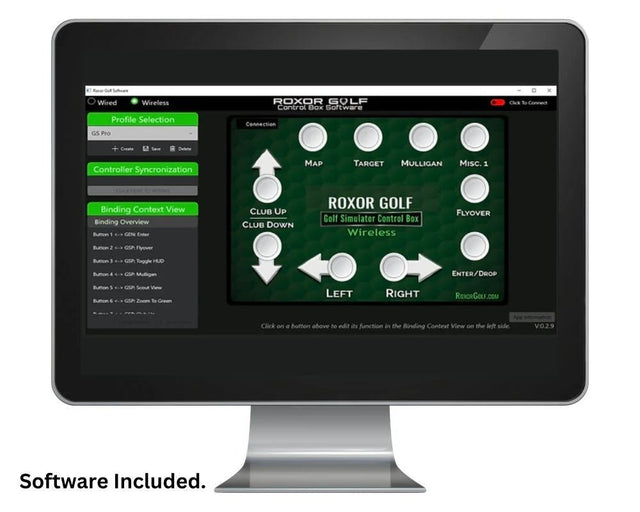 Roxor Golf MAG14 Control Box - Bluetooth Wireless Version - Elite Sim Golf