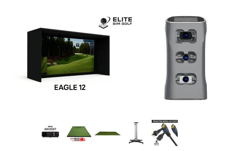 GolfJoy Spica 3 + Birdie 10 Complete 4K Golf Simulator Package