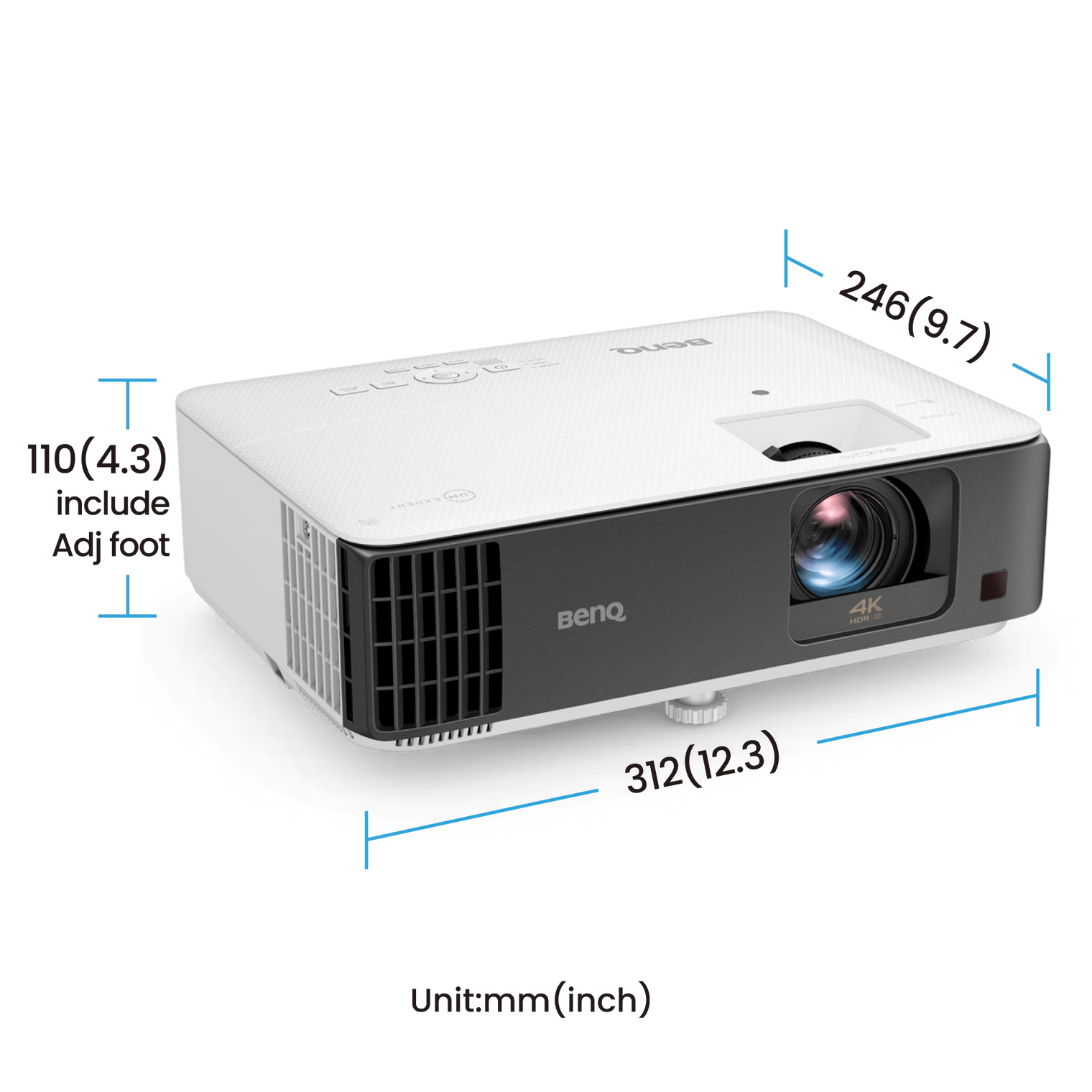 BenQ TK700ST 4K HDR 3000lm Short Throw Golf Projector