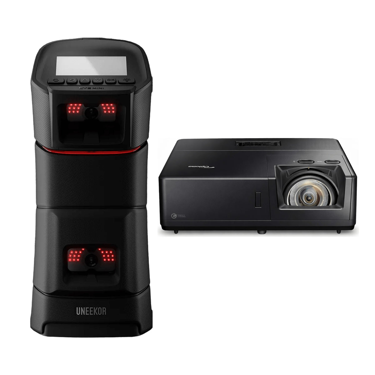 Uneekor EYE MINI Launch Monitor + Optoma ZK608TST 4K Projector Combo
