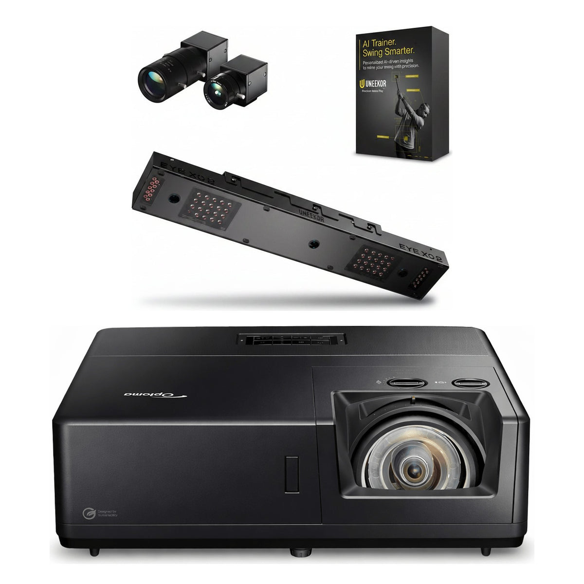 Uneekor EYE XO2 AI Studio Bundle + Optoma ZK608TST 4K Projector Combo