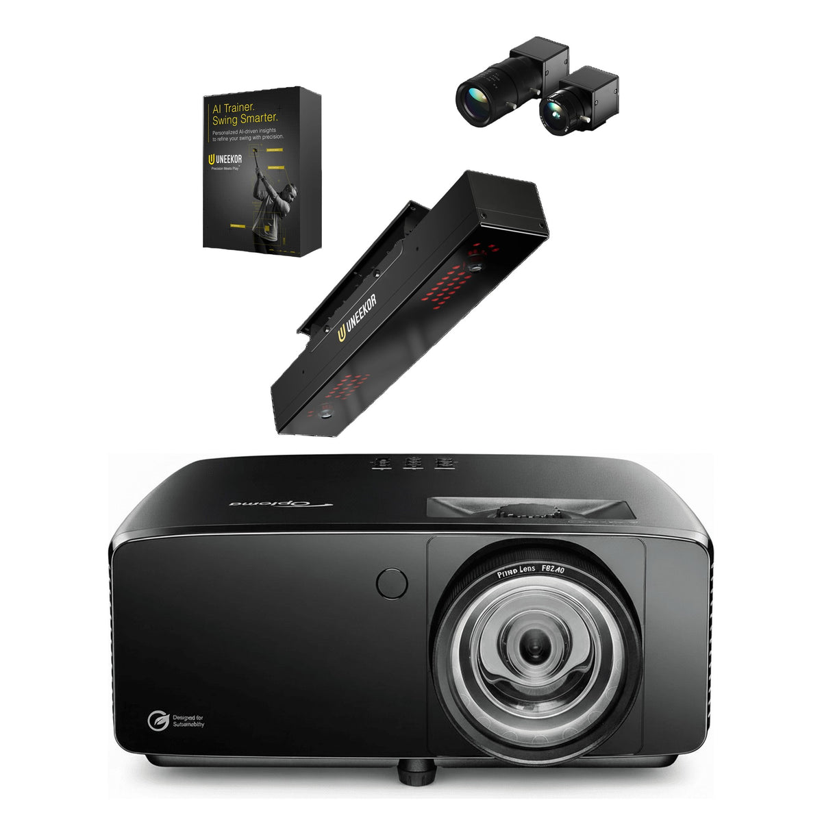 Uneekor EYE XR AI Studio Bundle + Optoma ZK431ST-B 4K Projector Combo