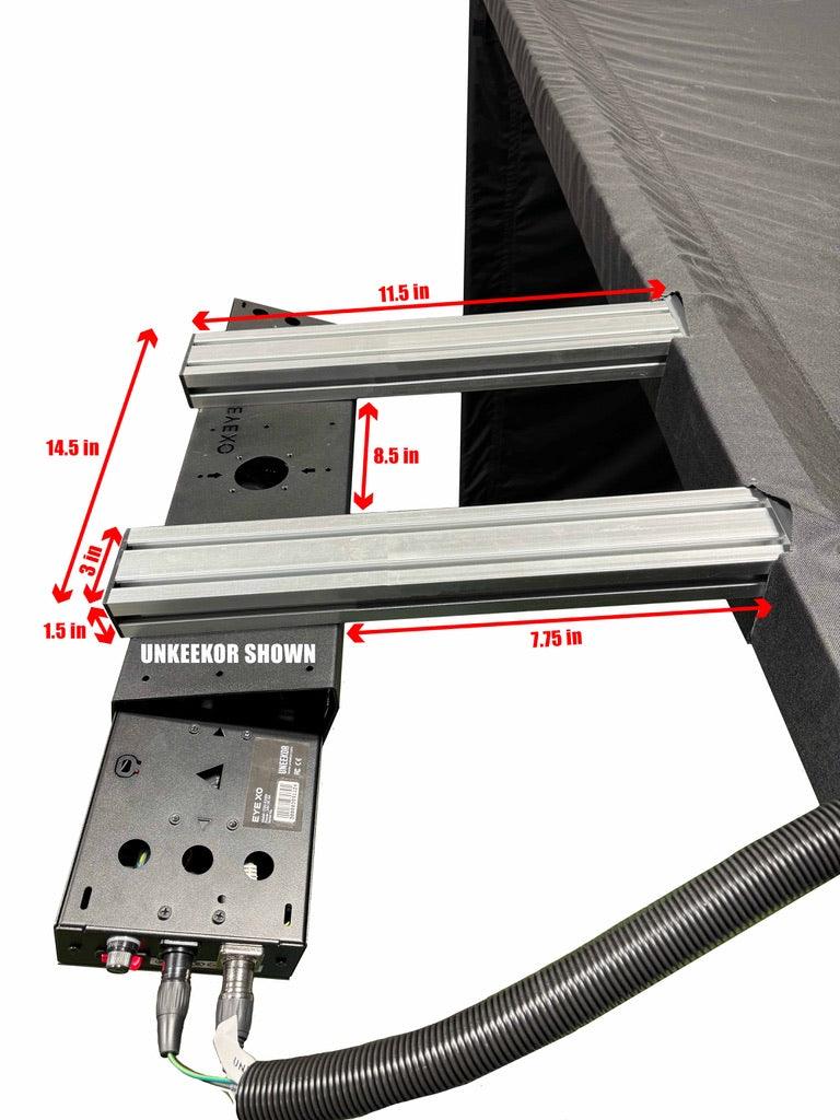 Parlour Series Launch Monitor Bracket dimension diagram