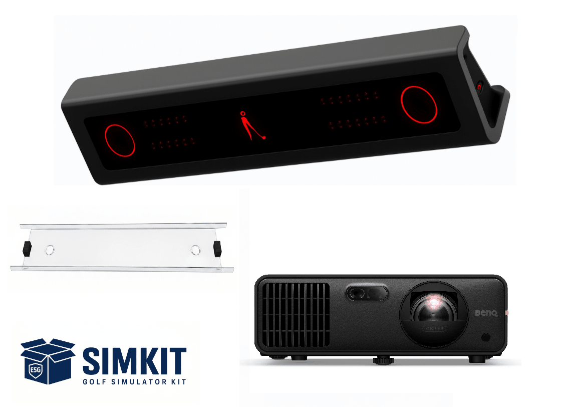 VTrack + BenQ AK700ST Bundle — Overhead Launch Monitor + 4K Laser Projector - Elite Sim Golf