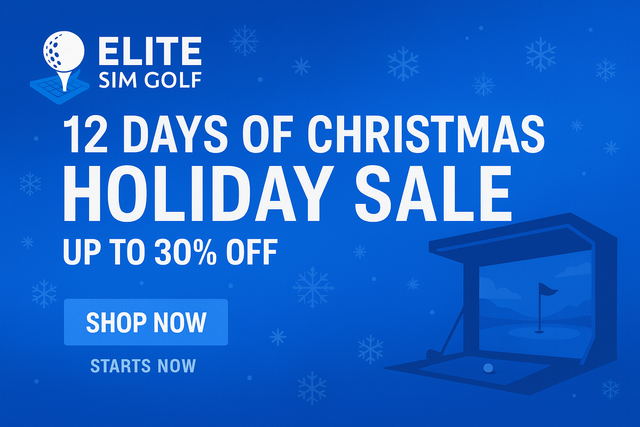 12 Days of Christmas Sale: Sim Enclosures, Projectors, Launch Monitors & Plug-N-Play Bundles