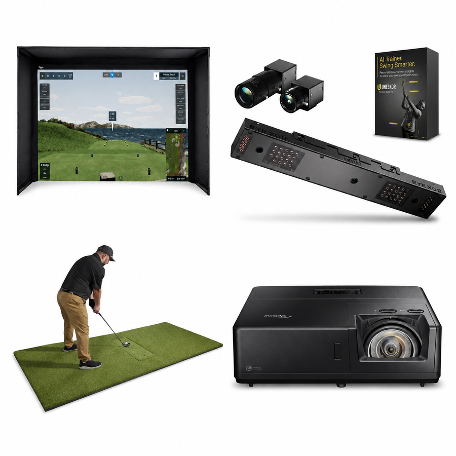 Uneekor EYE XO2 SimKit — Optoma ZK608TST + Carl's Place DIY Enclosure + HotShot Mat