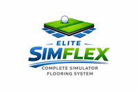 15’ x 15’ Elite SimFlex Complete Simulator Flooring System with Pure Flight Hitting Area - Elite Sim Golf