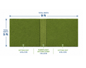 5’ x 9’ Elite SimFlex Hitting System with Pure Flight Hitting Strip - Elite Sim Golf