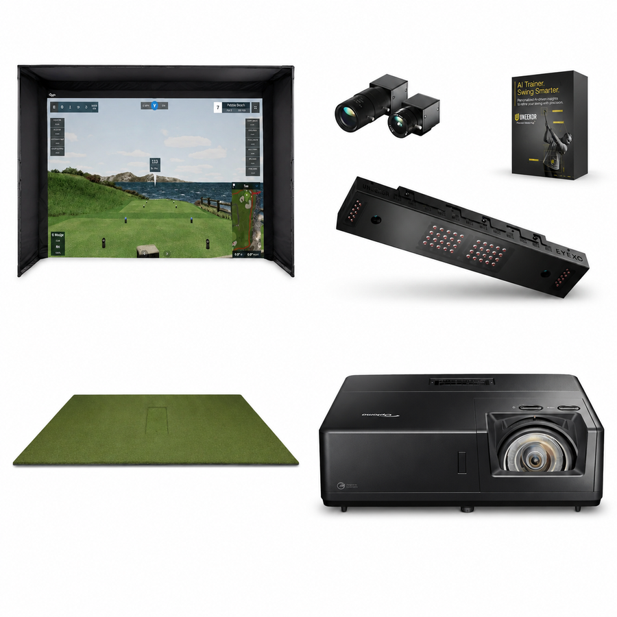 Uneekor EYE XO SimKit — Optoma ZK608TST + Carl's Place DIY Enclosure + HotShot Mat
