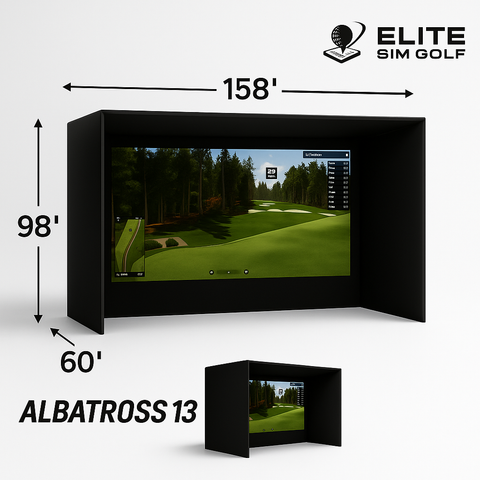Albatross 13S Golf Simulator Enclosure by Elite Sim Golf