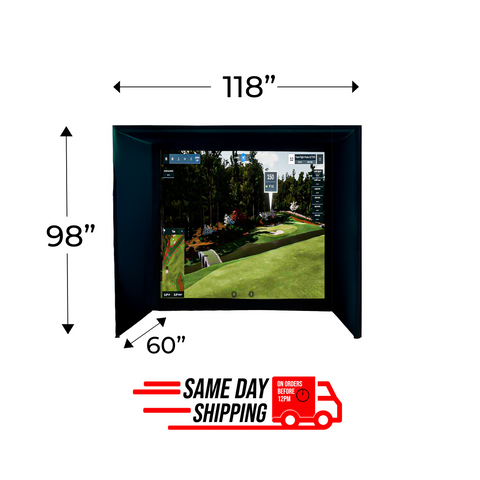 Compact & Durable Birdie 10 Golf Simulator Enclosure