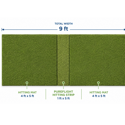 5’ x 9’ Elite SimFlex Hitting System with Pure Flight Hitting Strip