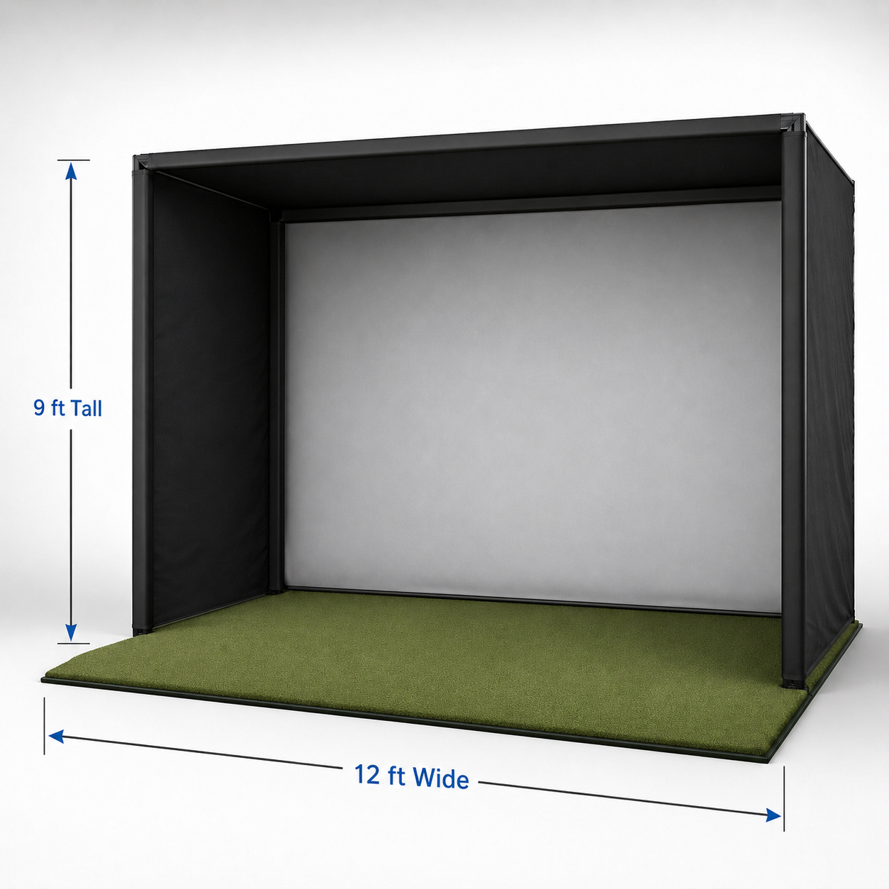 Elite Sim Golf PRO Series 12x9 Golf Simulator Enclosure