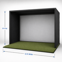 Elite Sim Golf PRO Series 12x9 Golf Simulator Enclosure