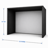 Elite Sim Golf PRO Series 12x9 Golf Simulator Enclosure