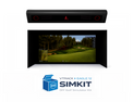 VTrack Eagle 12 SIMKIT Overhead Golf Simulator Package with display and sensor system.