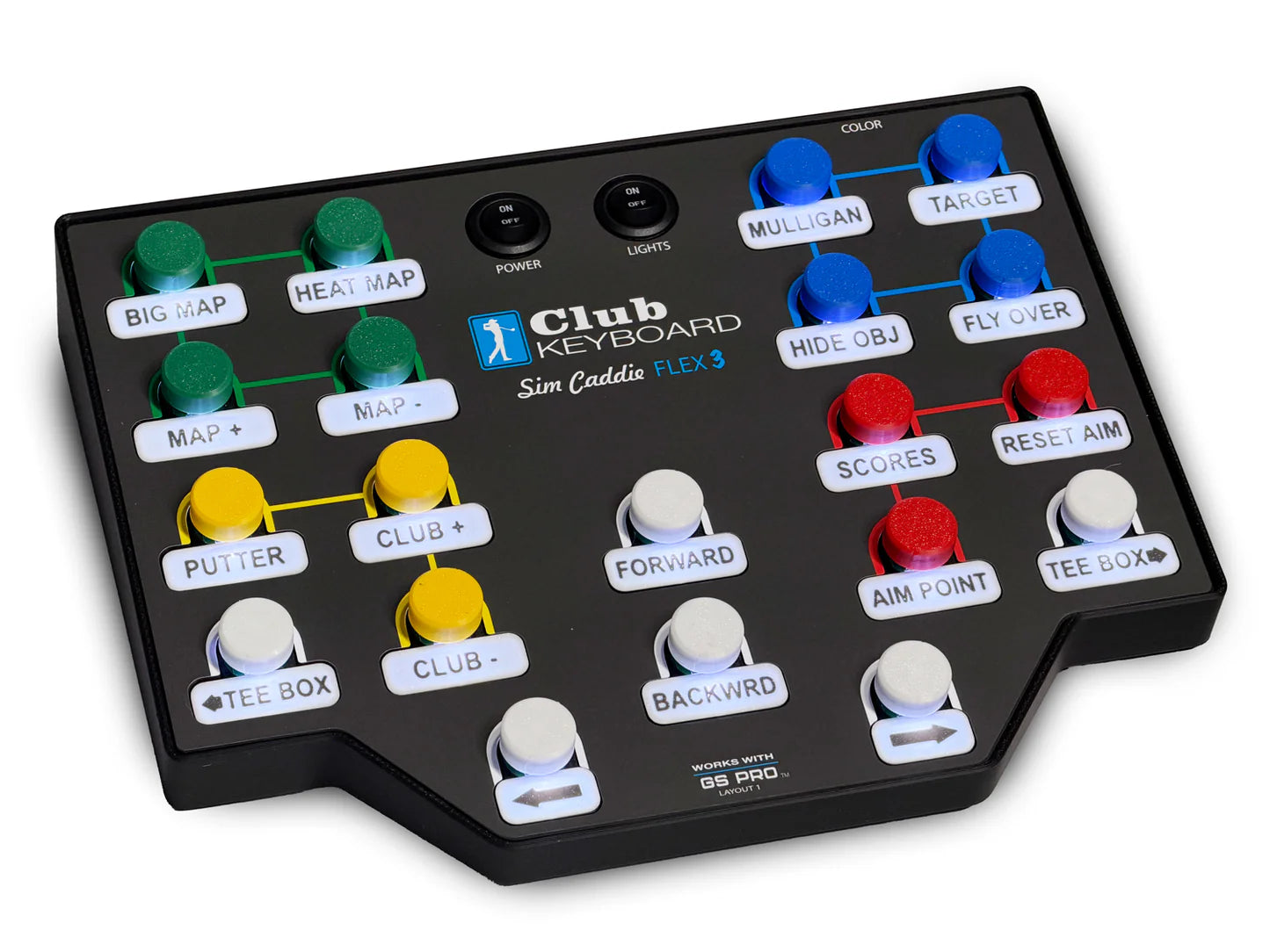 Club Keyboard Flex 3 Wireless GSPro Controller - 20 Button
