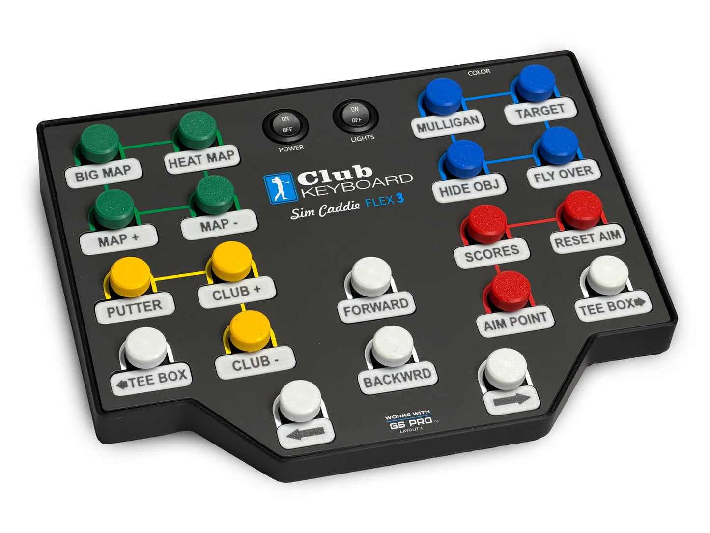 Club Keyboard Flex 3 Wireless GSPro Controller - 20 Button