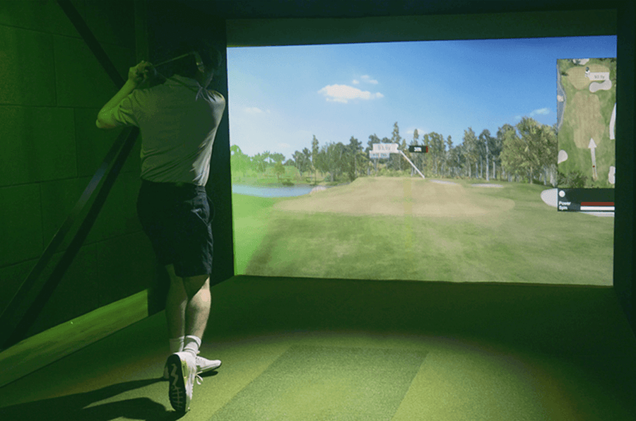 SimBooth 1 golf simulator enclosure