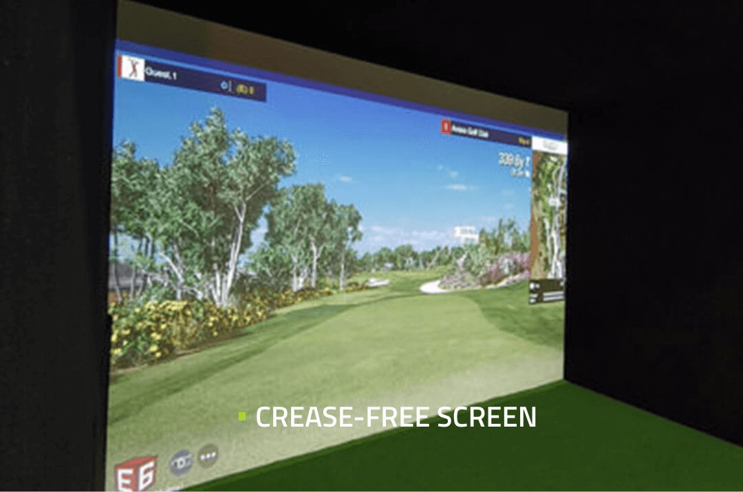 SimBooth crease-free impact screen