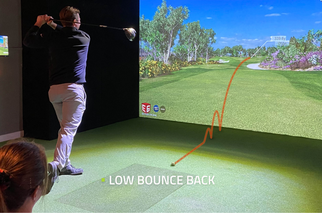 SimBooth low bounce-back screen