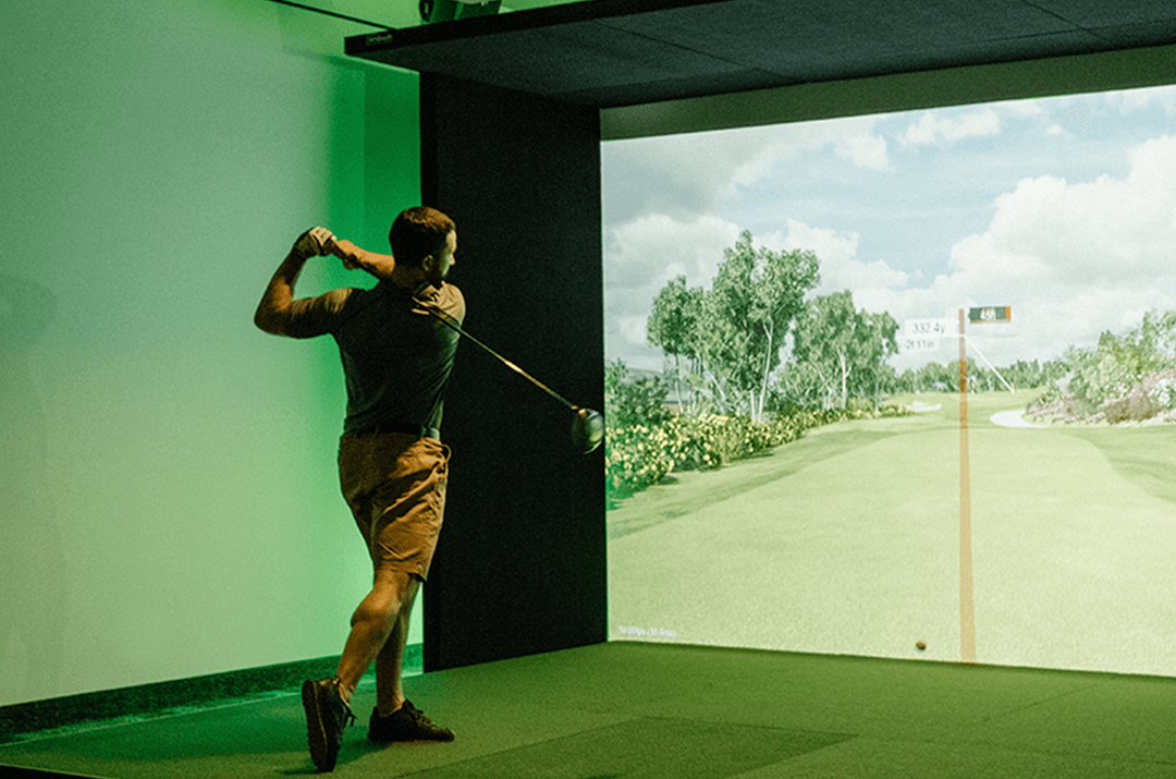SimBooth 2 golf simulator enclosure