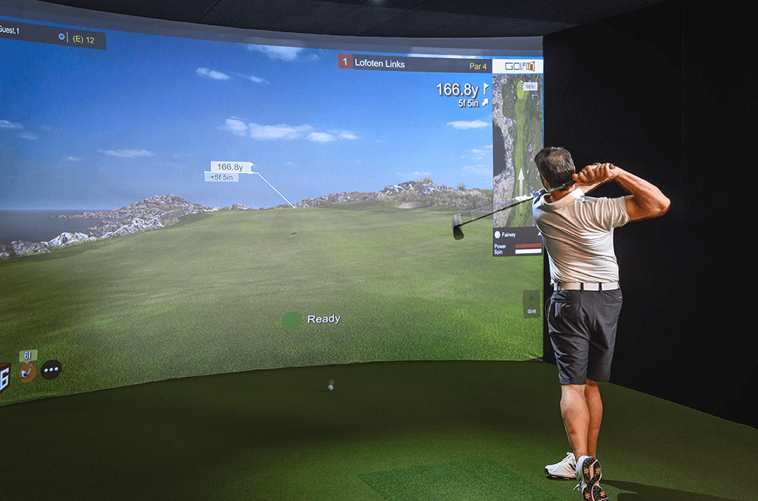SimBooth 4 golf simulator enclosure