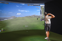 SimBooth 4 golf simulator enclosure