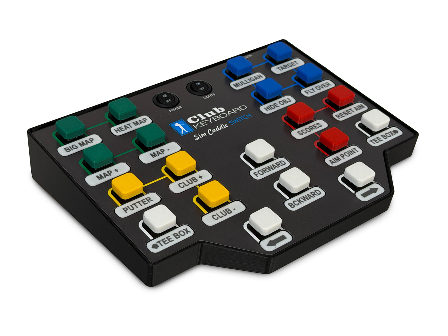 Angled view of the sloped matte brushed Switch controller body