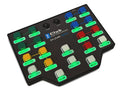 Switch controller with green LED text backlighting