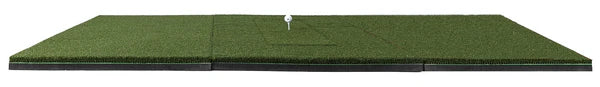 Beaver Tail Double Wide Golf Simulator Mat (4ft x 8.25ft) with the Most Realistic Hitting Strip Insert for Joint Injury Prevention