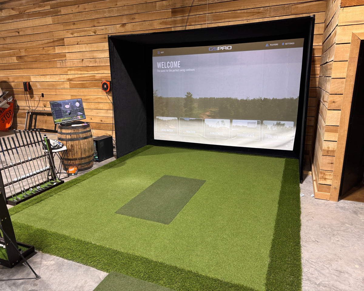 Eagle 12 enclosure interior with hitting mat and landing mat