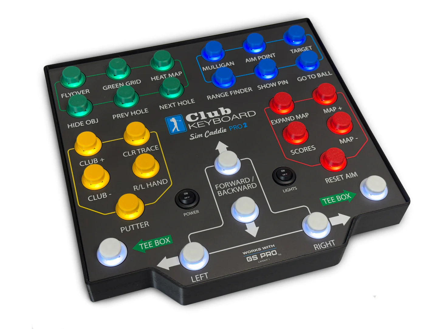 Club Keyboard Pro 2 GSPro Wireless Controller - 28 Button