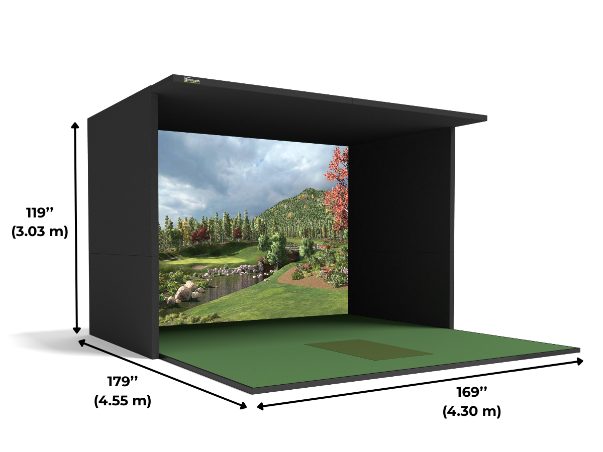 SimBooth 3 golf simulator enclosure
