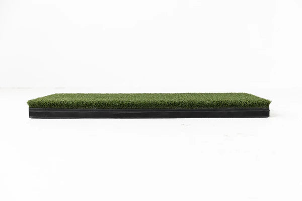 Beaver Tail Golf Simulator Mat (4ft x 5.5ft) with the Most Realistic Hitting Strip Insert for Joint Injury Prevention