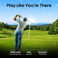 BenQ AH30ST 3000-Lumen Short Throw 1080P LED Golf Simulator Projector