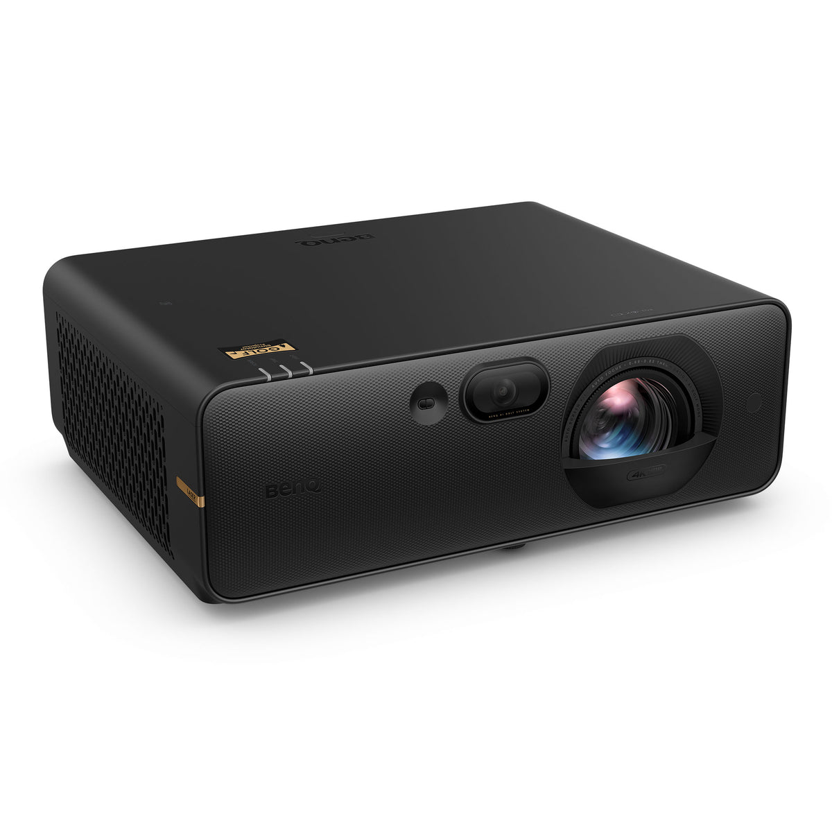 BenQ AK800ST 4K short-throw laser golf simulator projector, angled view