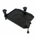 Carl's launch monitor alignment stand shown at an angle